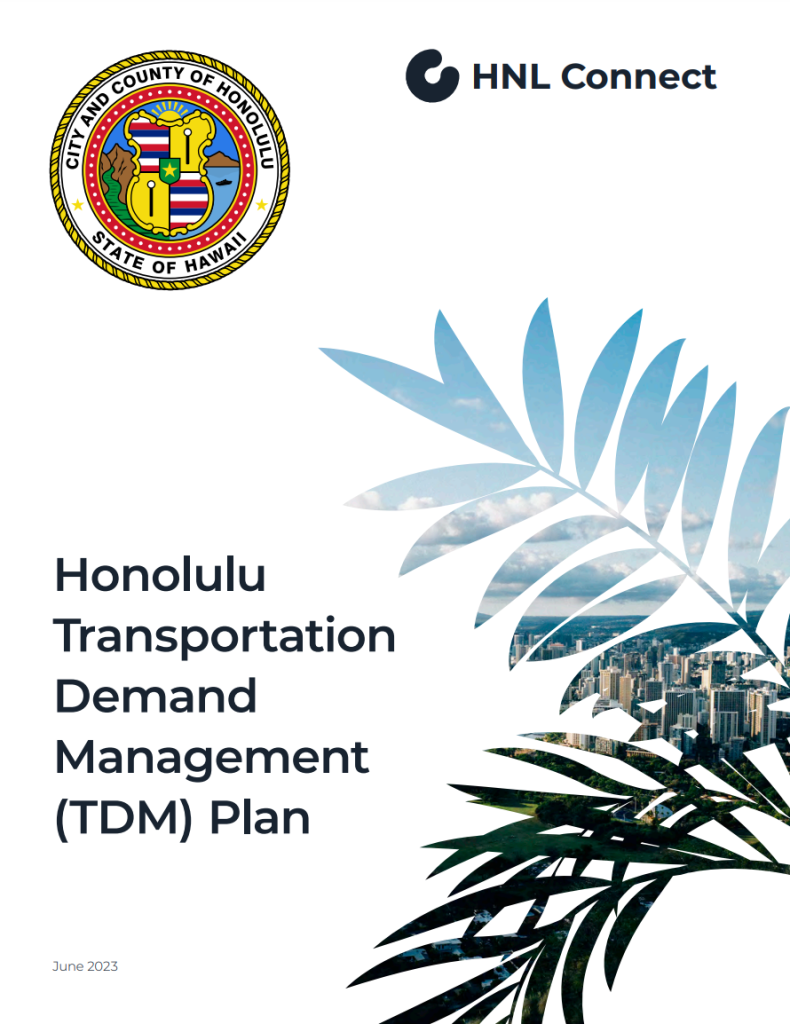 Image of Honolulu Transportation Demand Management (TDM) Plan