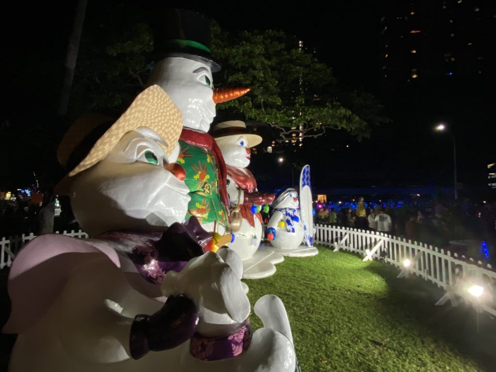 A larger than life display at Honolulu City Lights